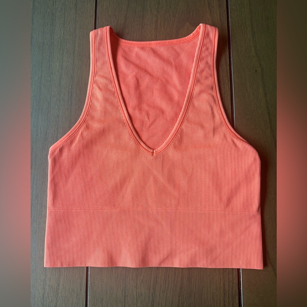 Athleta Women's Aurora Seamless Crop Rib Tank Size S